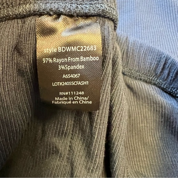 Barefoot Dreams Malibu Ultra Soft Rib Patch Pocket Pant Indigo Color Size S - Picture 7 of 11